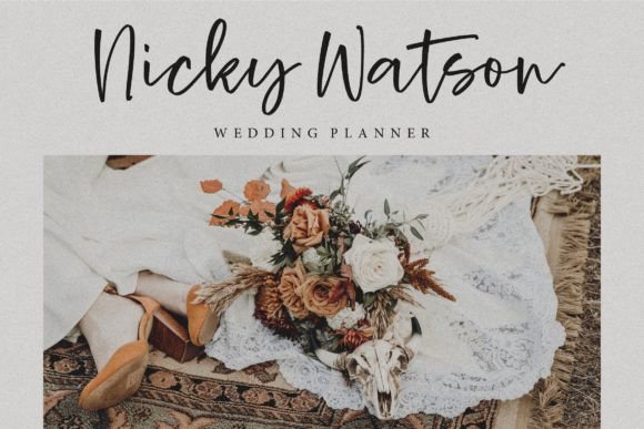 Rustic Wedding Font preview 6