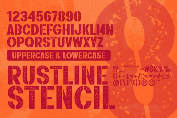 Rustline Font preview 4