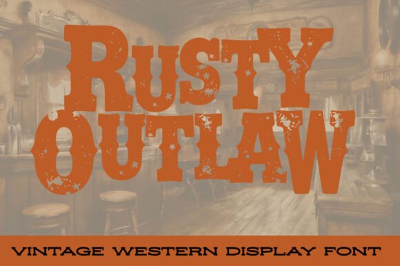Rusty Outlaw Font preview 2