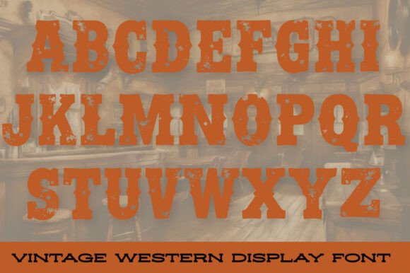Rusty Outlaw Font preview 4