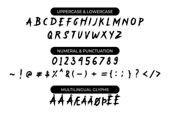 Rystand Font preview 2