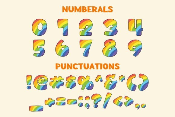 Saint Rainbow Font preview 3