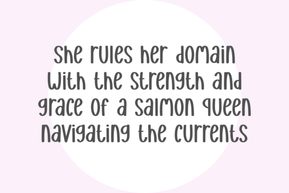 Salmon Queen Font preview 2