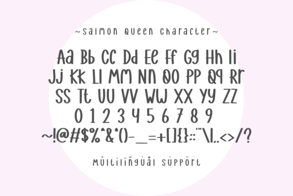 Salmon Queen Font preview 3