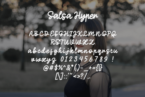 Salsa Hyper Font preview 2