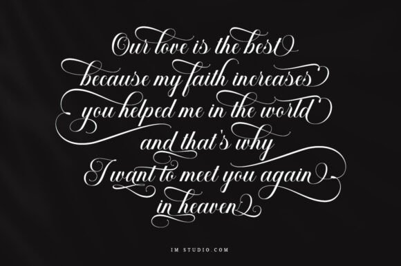 Salsabilla Calligraphy Font preview 2