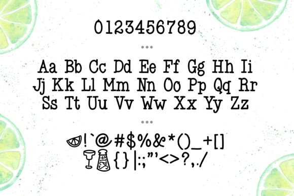 Salt & Lime Font preview 4