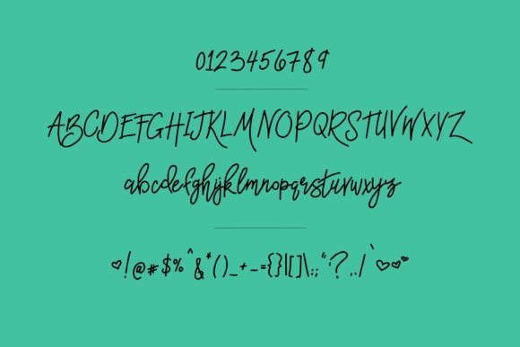 Salty Kisses Font preview 2