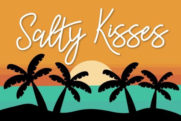 Salty Kisses Font preview 3