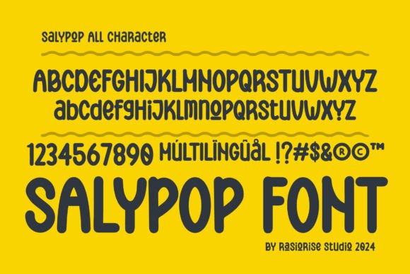 Salypop Font preview 2