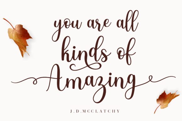Samantha Calligraphy Font preview 2
