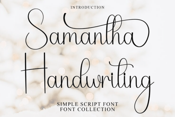 Samantha Handwriting Font Samantha Handwriting Font