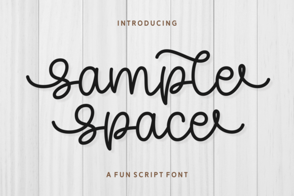 Sample Space Font Sample Space Font