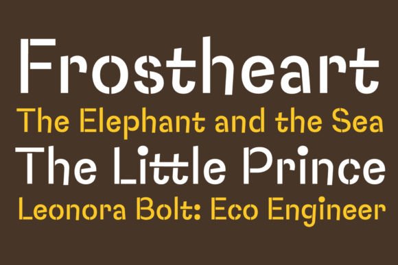 Capybara Stencil Font preview 2