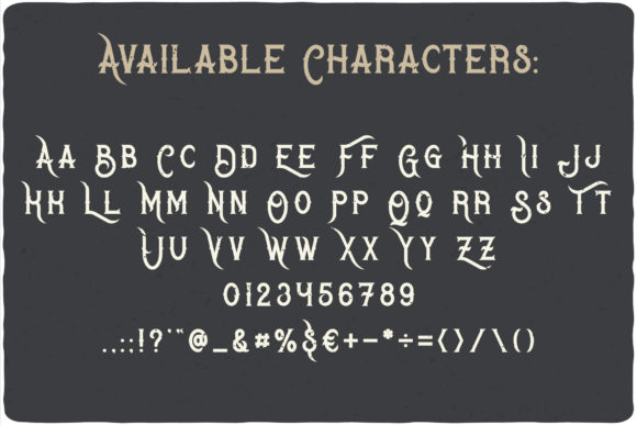 Bandidas Font preview 2