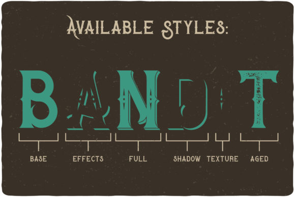 Bandidas Font preview 4