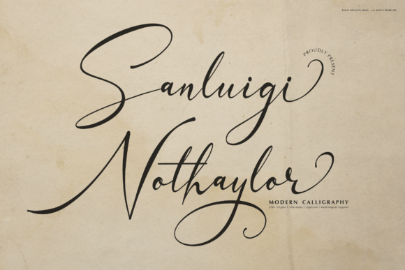 Sanluigi Nothaylor Font Sanluigi Nothaylor Font