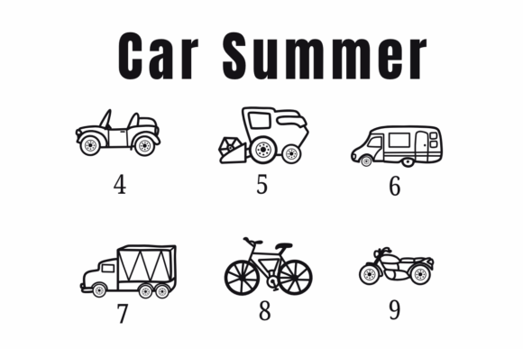 Car Doodle Font preview 4