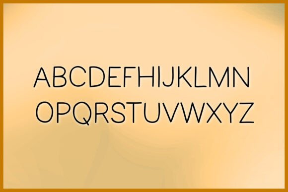 Sans Stroke Font preview 2