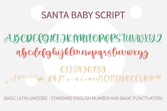 Santa Babe Duo Font preview 4