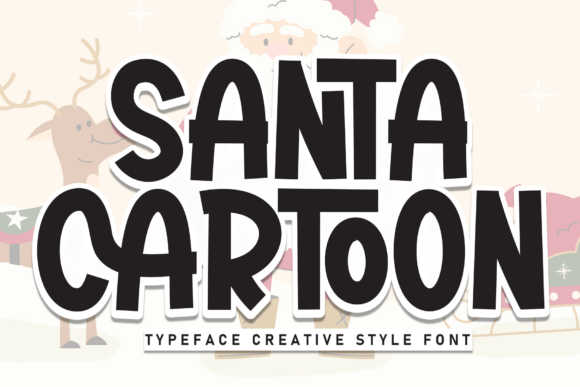 Santa Cartoon Font Santa Cartoon Font