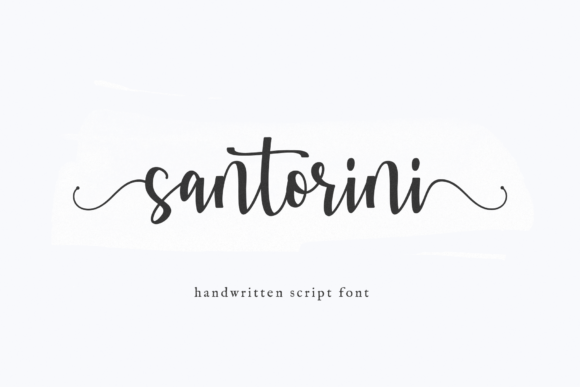 Santorini Font preview 2