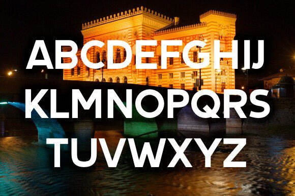 Sarajevo Font preview 2