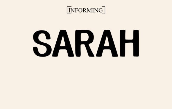 Sarah Font preview 2