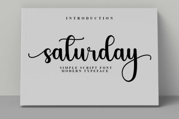 Saturday Font preview 2