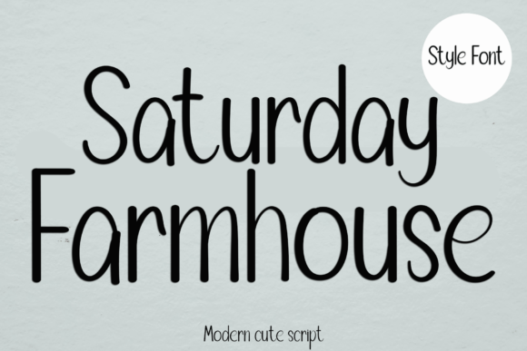 Saturday Farmhouse Font