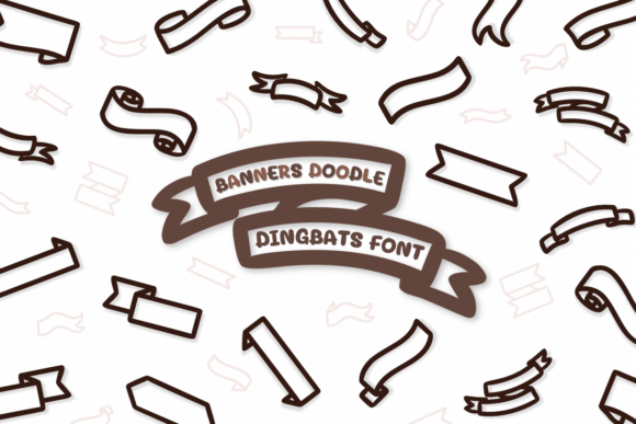 Banners Doodle Font Banners Doodle Font