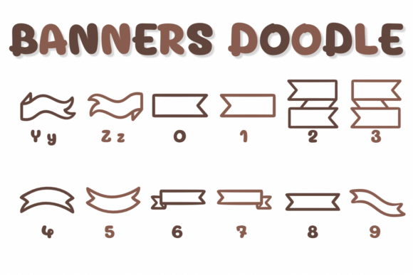 Banners Doodle Font preview 4