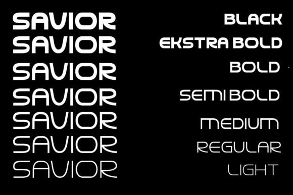 Savior Font preview 4