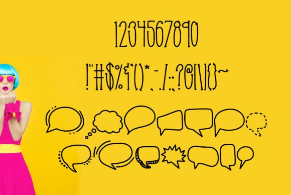 Say What?! Font preview 4