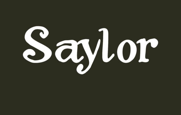 Saylor Font preview 2