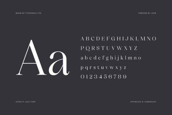 Scarlet Jazz Font preview 2