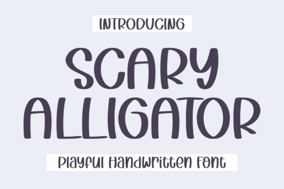Scary Alligator Font