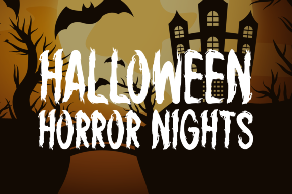 Scary Envision Font preview 2