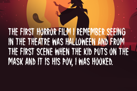 Scary Envision Font preview 4