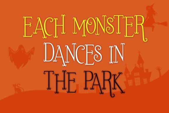Scary Ghost Font preview 3