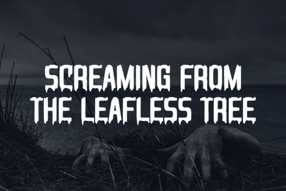 Scary Horror Font preview 2