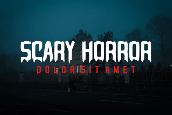 Scary Horror Font preview 3