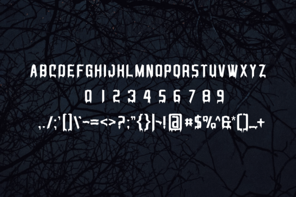 Scary Horror Font preview 4