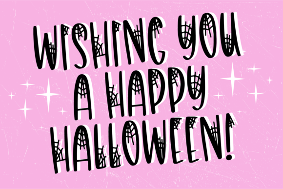 Scary Spider Font preview 2
