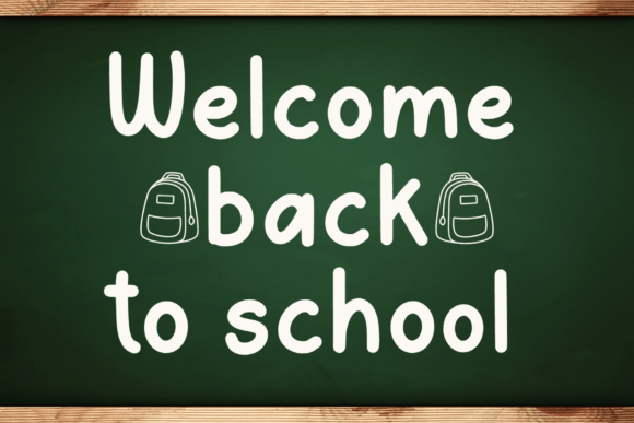 School Backpack Font preview 2