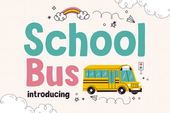 School Bus Font School Bus Font