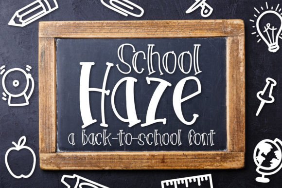 School Haze Font preview 2
