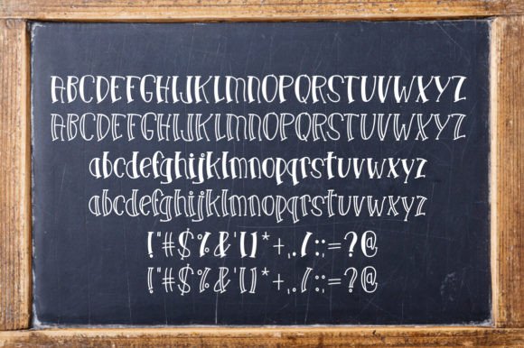 School Haze Font preview 4