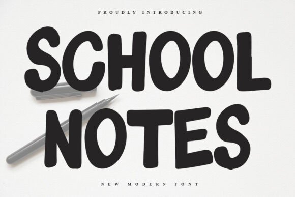 School Notes Font