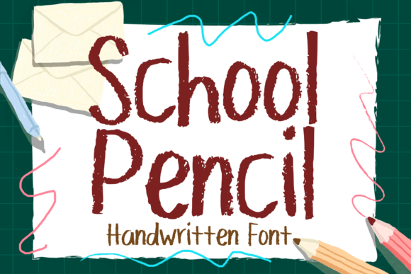 School Pencil Font